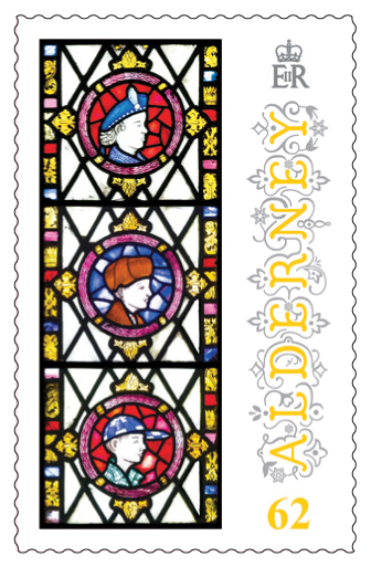 62p Stamp Anne French Stained Glass Windows